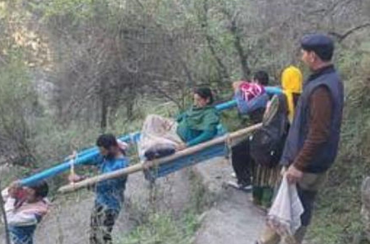 If someone falls ill, people have to be found to carry the cot.