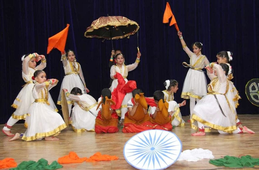 Dance competition on patriotic theme in Delhi Public School Jhakri, Rampur Bushahr