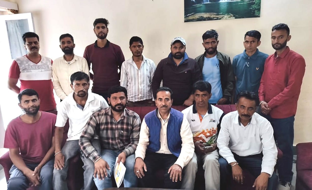 Rajesh Kumar became the president of Chaupal unit of electricity contract labor union.