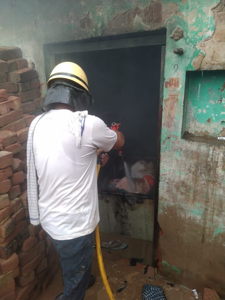 Fire at three places due to short circuit, goods burnt to ashes