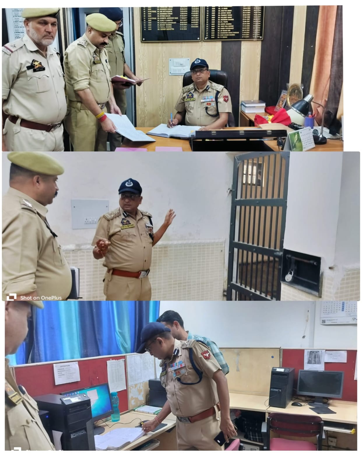 DIG Inspection in Gandhi Nagar Police Station