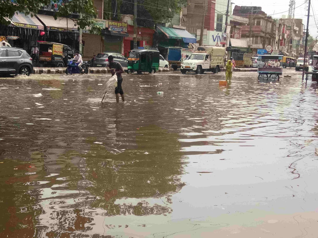 Evacuation claims drowned in 48.6 mm rain, main market and roads turned into ponds
