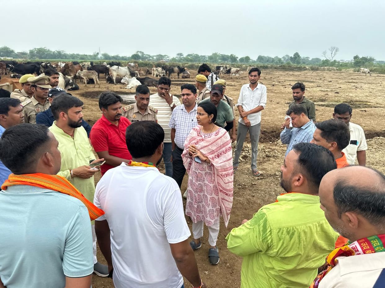 Four cows found dead in cow shed, Hindu Mahasangh creates ruckus