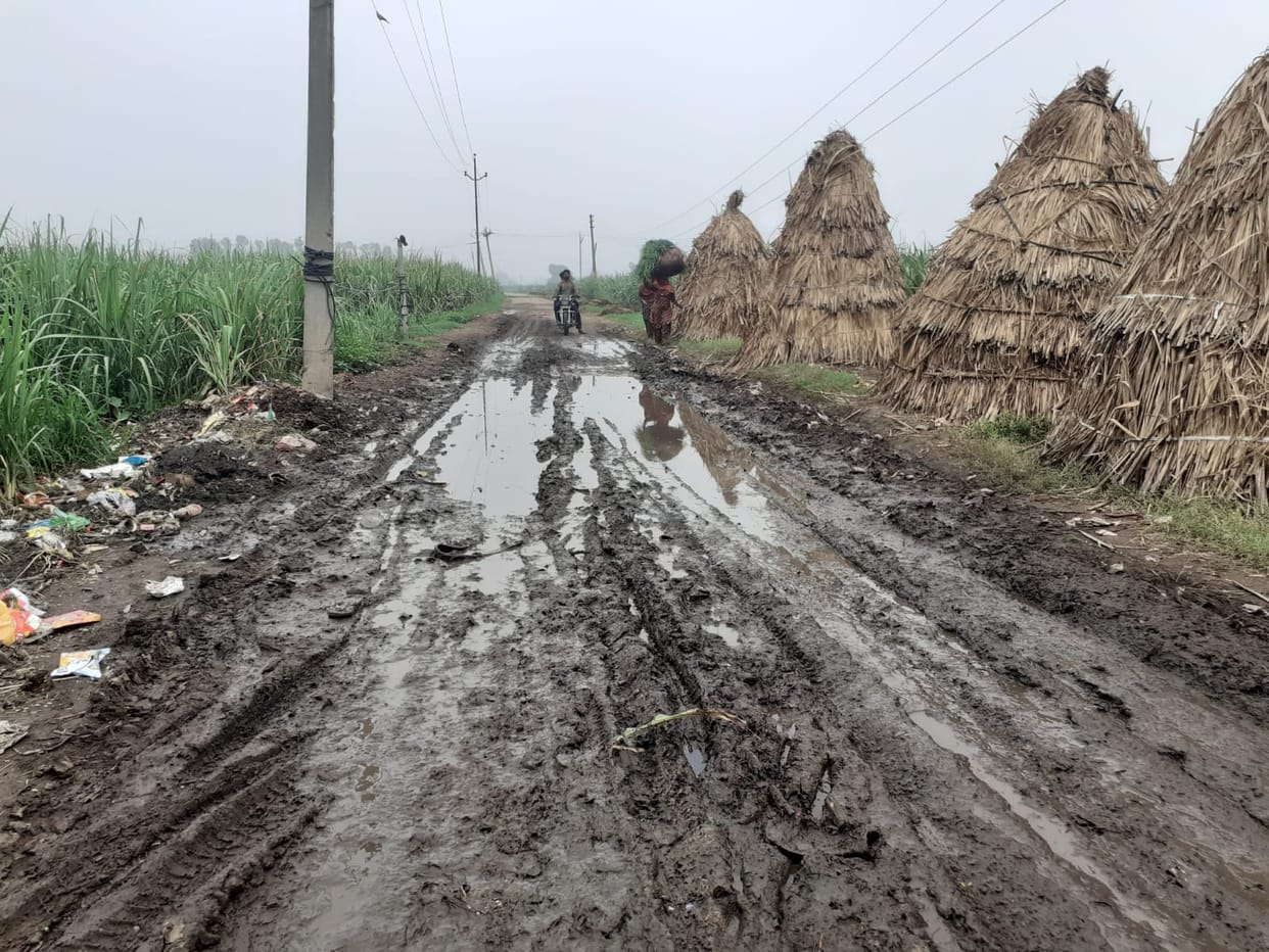 Accidents happening on dilapidated road, demand raised for construction