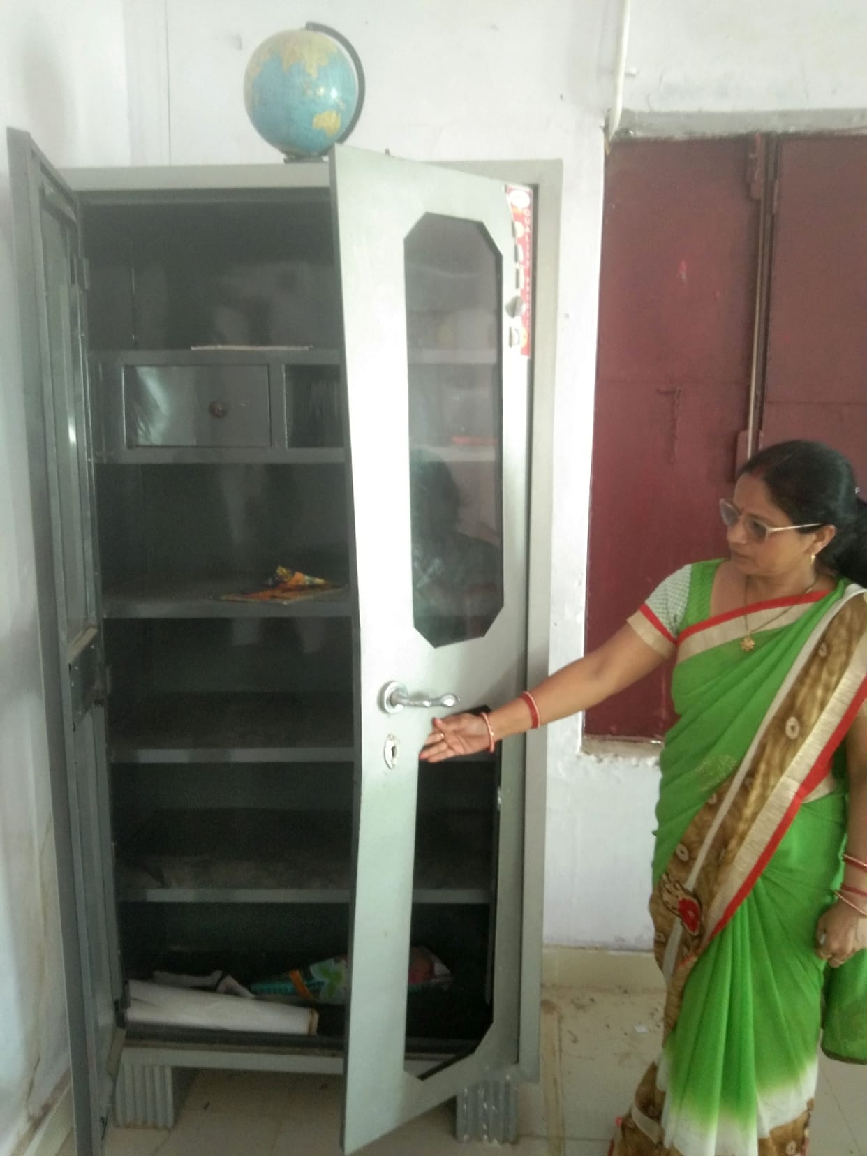 Important documents stolen by breaking school cupboard