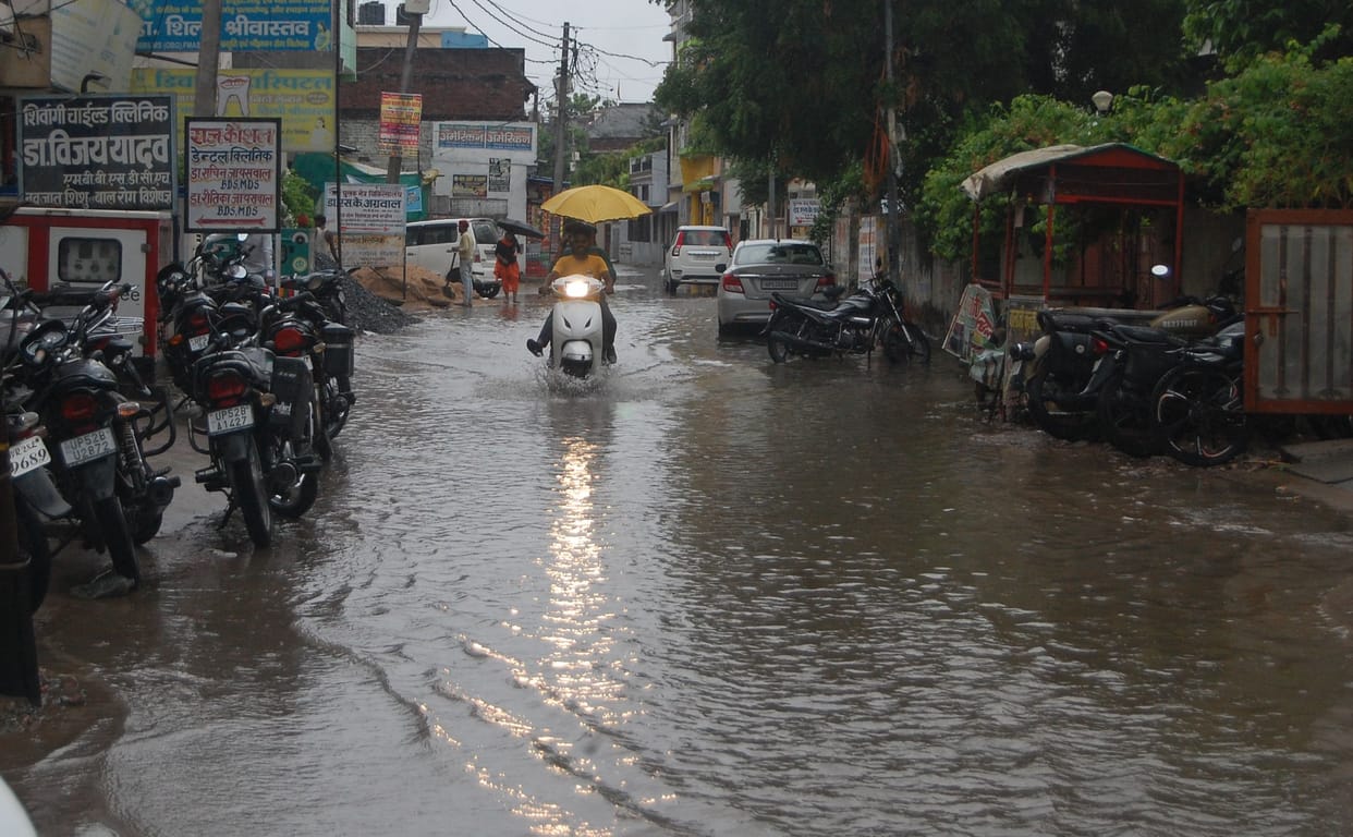 rainfall in 24 hours Relief from sultry heat in Gyanpur weather changed since Sunday evening Orange Alert
