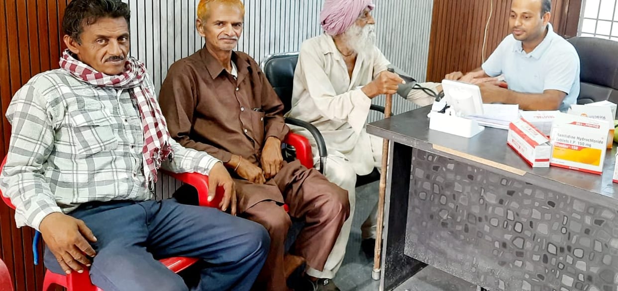 Health of 80 people checked, nine suffering from diabetes
