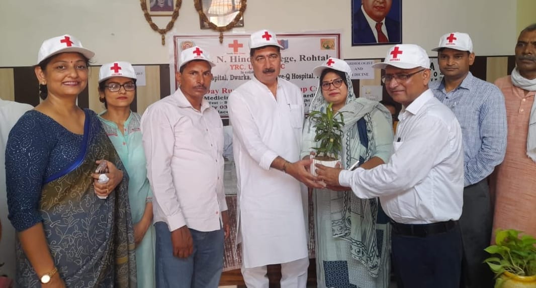Health check of 128 people in the camp