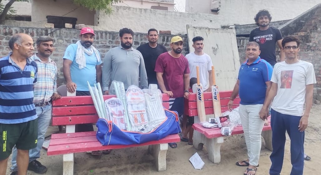 Chhara Panchayat honored the cricket club team