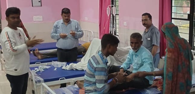 Four people were scorched due to lightning in Nayagaon