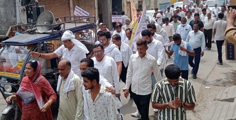 Councillors protested against the negligence in development works