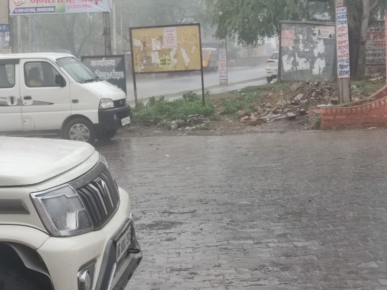 It rained for 10 minutes in Badhra and 20 minutes in Jhojhu Kalan.