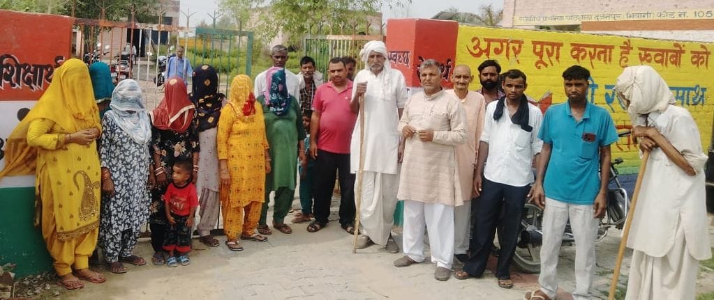 Villagers locked the main gate of the Government Primary School in Durjanpur.