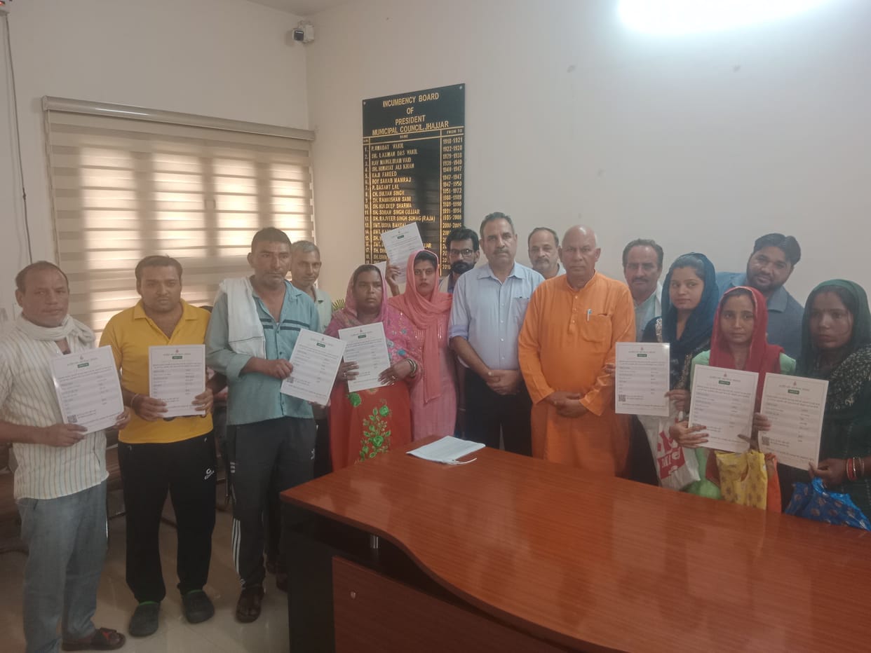 The faces of the beneficiaries blossomed after receiving the allotment letters.