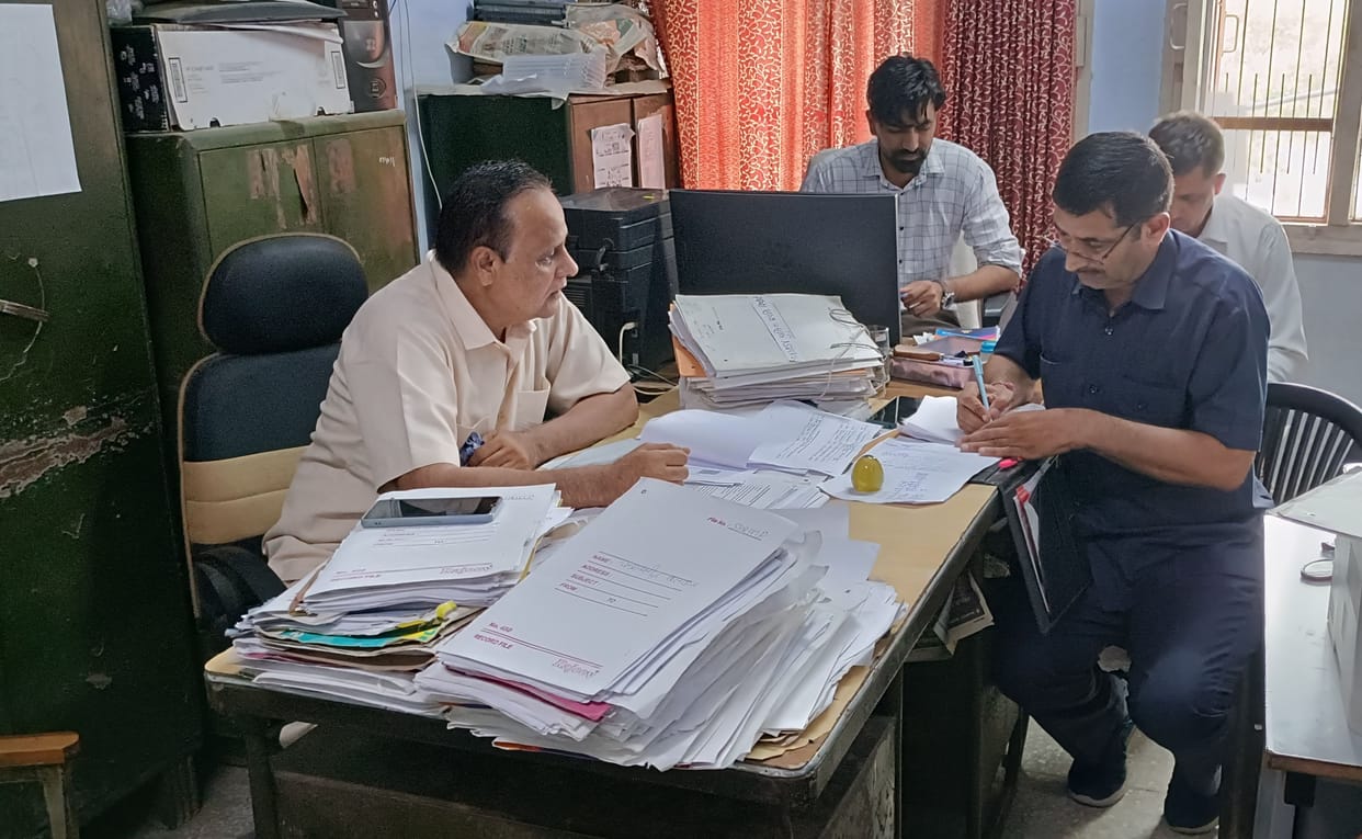 Chief Minister Flying Squad scrutinized records in the District Fisheries Department office