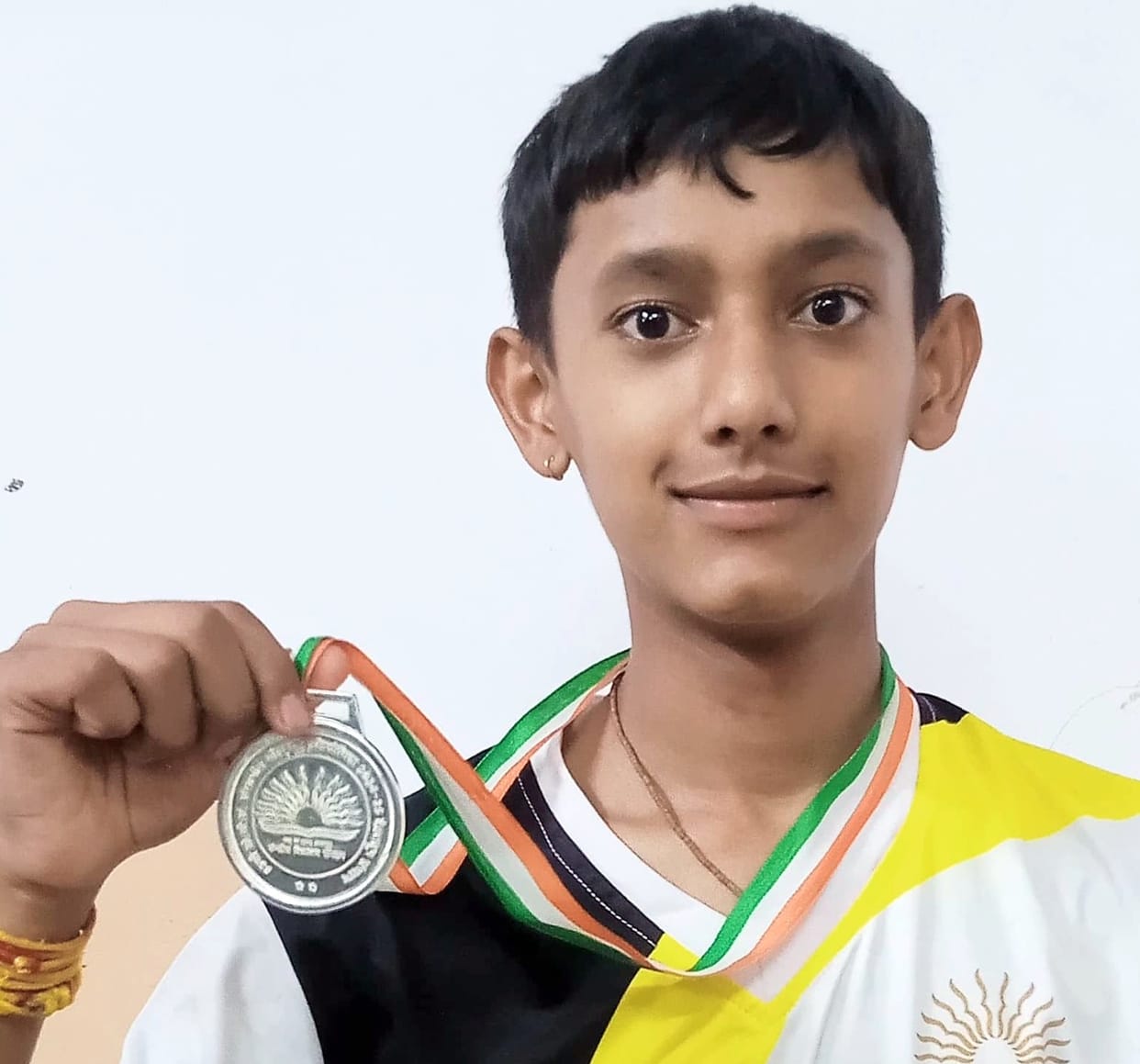 Prince won silver medal in table tennis