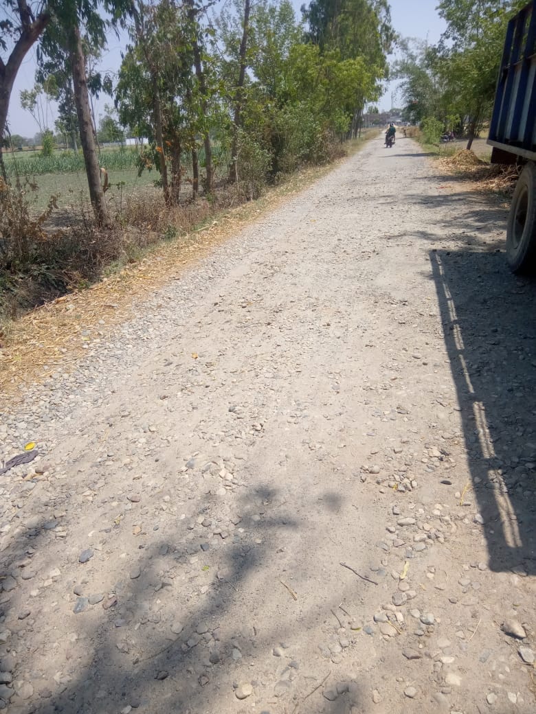 Road construction stuck between tussle between two departments
