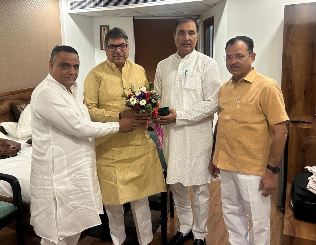 BJP leaders welcomed Dr. Poonia