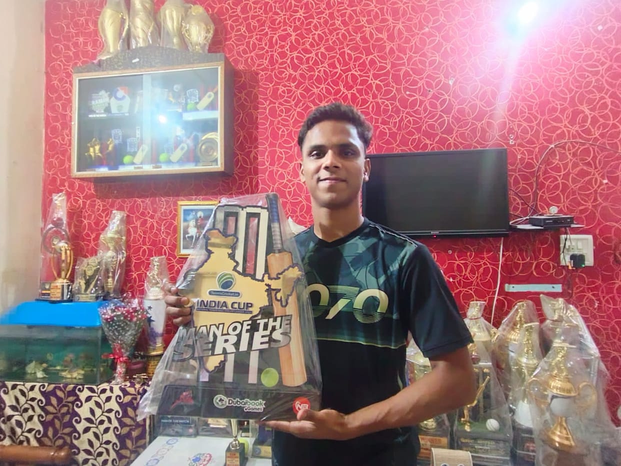 Akash shines in Tennis Ball League