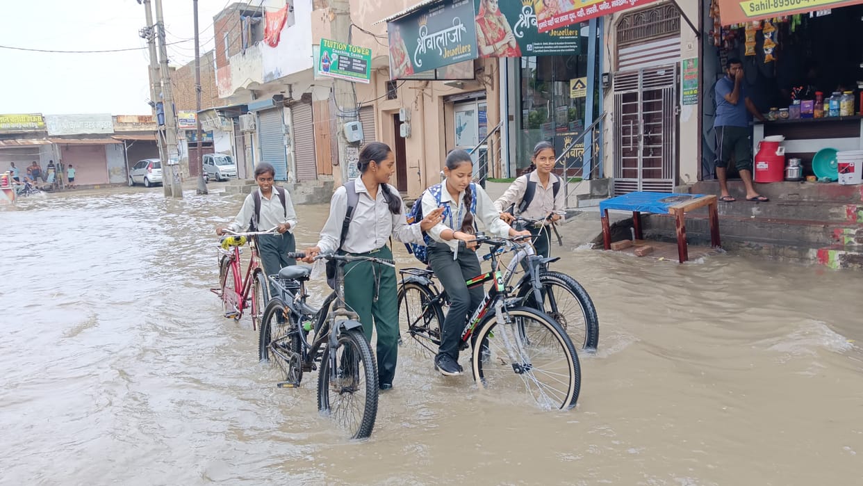 Just one hour of rain washed away the claims of the public health department