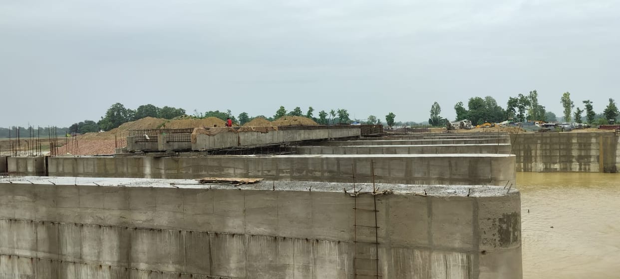 Rain hinders development works