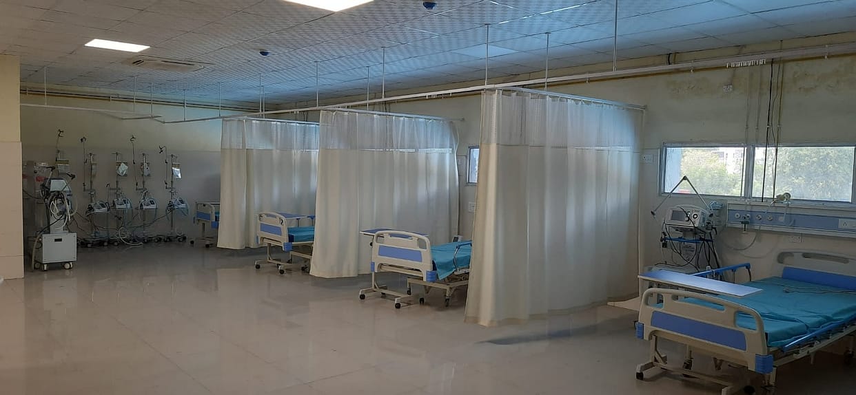 ICU is ready in civil hospital, serious patients can be admitted