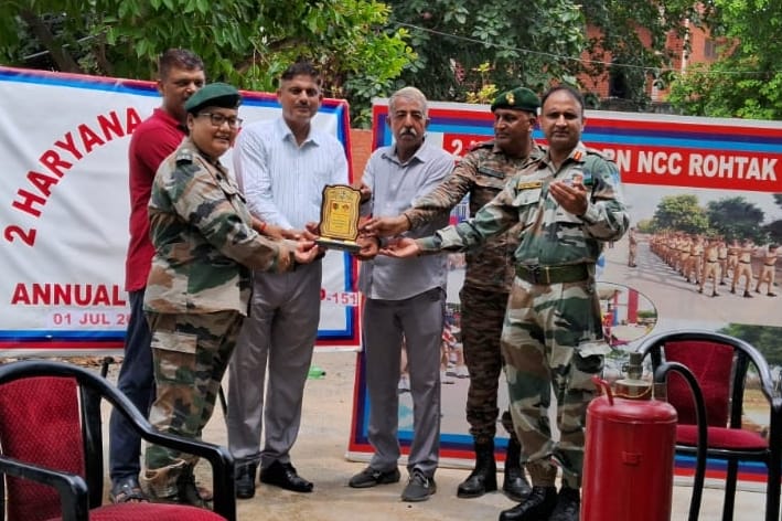 Fire fighting training was practiced in the camp