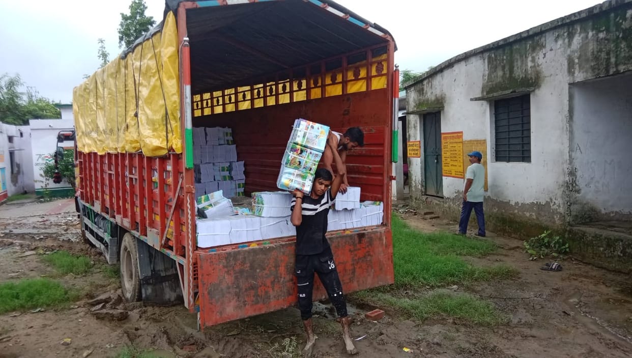 Books received for class one and two, distribution soon