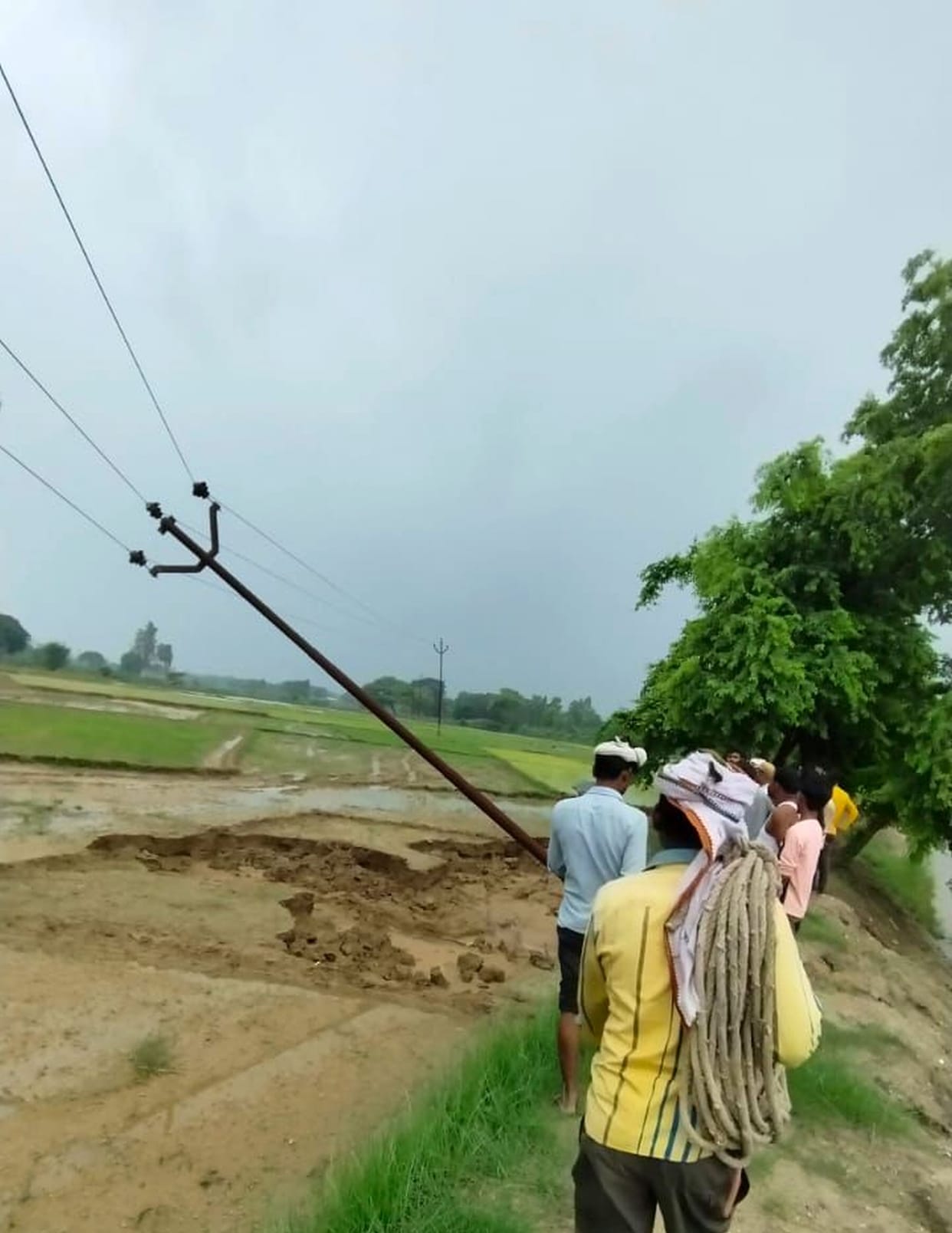 120 villages lost electricity due to broken wire and fallen pole