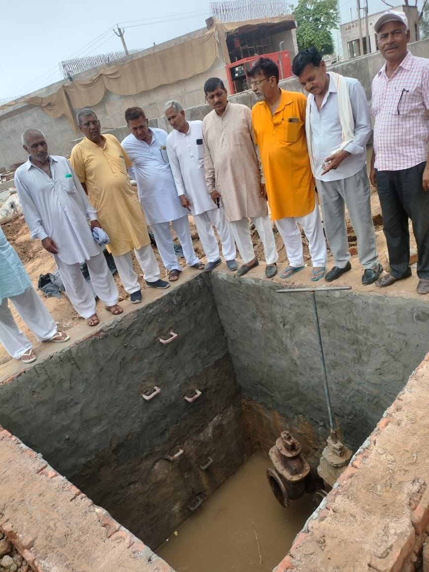Accused of using substandard material in the drain being built and the pipeline being laid for the water house.