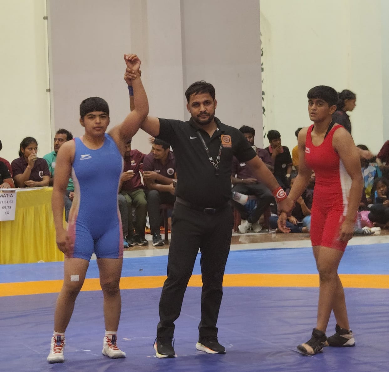 Our three strong wrestlers dominated and won three gold medals.