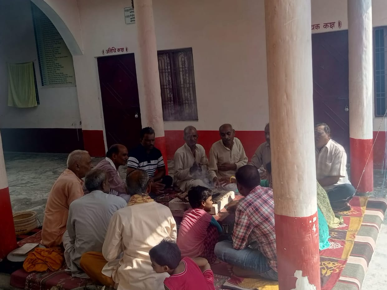 The devotees took a pledge to give up every evil
