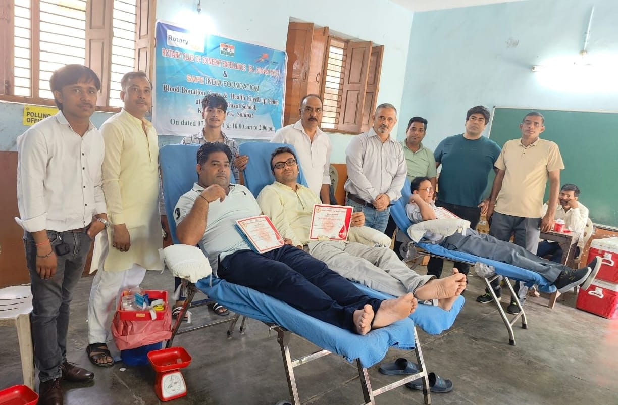 142 patients got health benefits, 41 donated blood