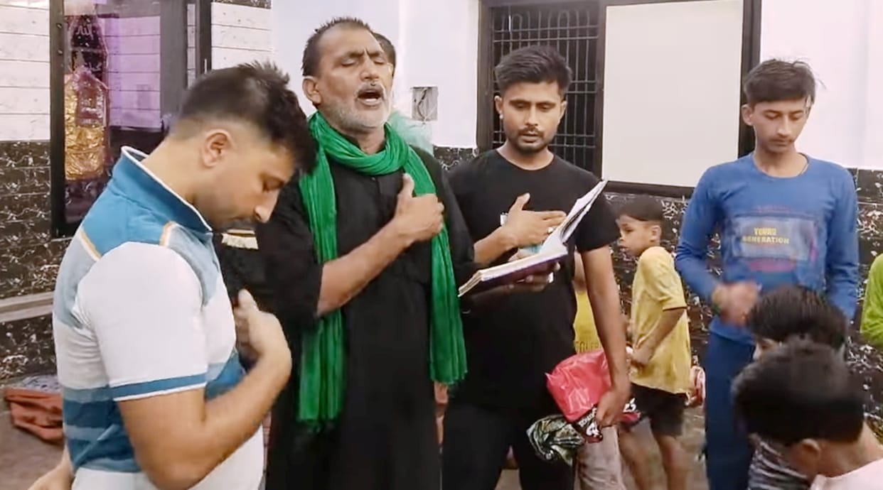 The process of Azadari starts as soon as the moon of Moharram is visible.
