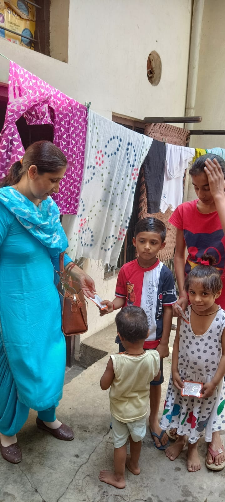 Under the campaign, ORS solution was given to three thousand children