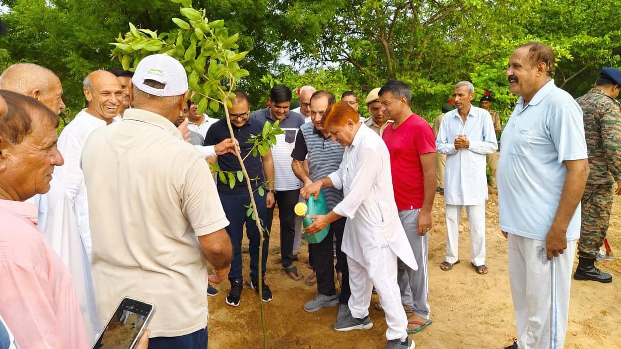 The district will be green with 9.73 lakh plants