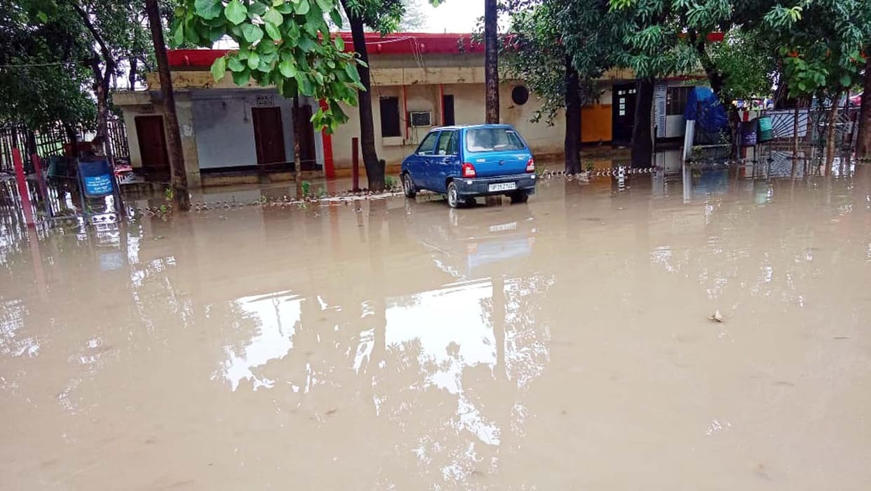 Substations filled with water due to rain...Power failure due to local fault