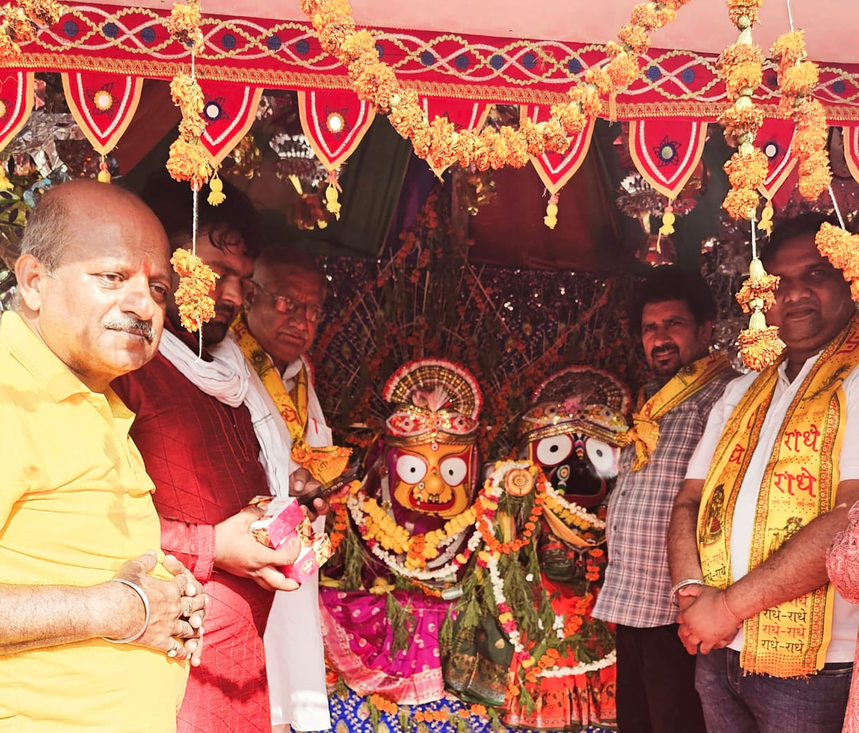 Rath Yatra taken out from Sri Jagannath Temple in Naya Village