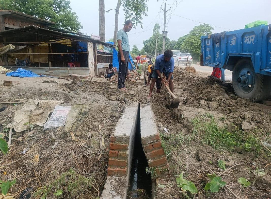 Those responsible lost sleep, repair of collapsed drain started