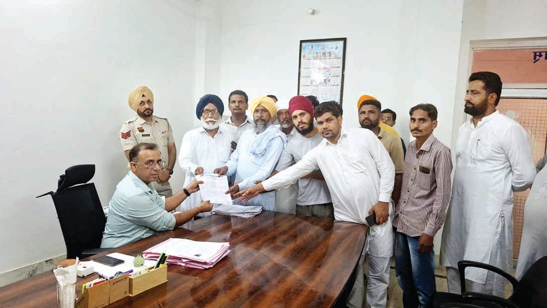 Memorandum submitted to SDM for drainage of rain water