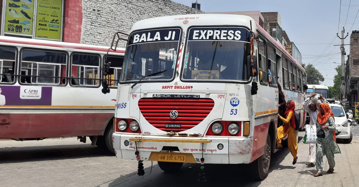 Overloaded private buses running unhindered on many routes