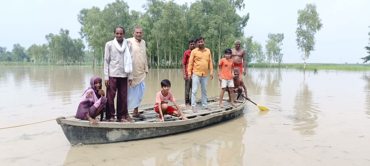 Saryu 55 cm above the danger mark, water reached 35 villages