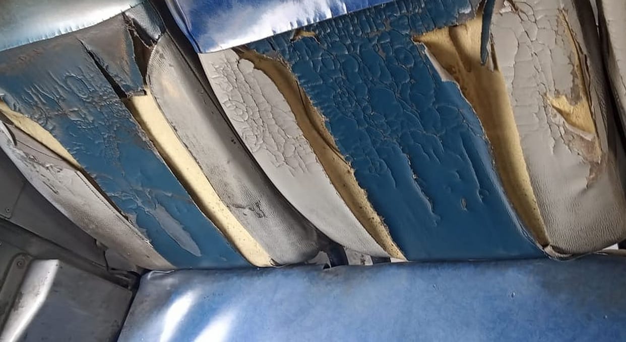 Torn seats, worn tires, journey in danger