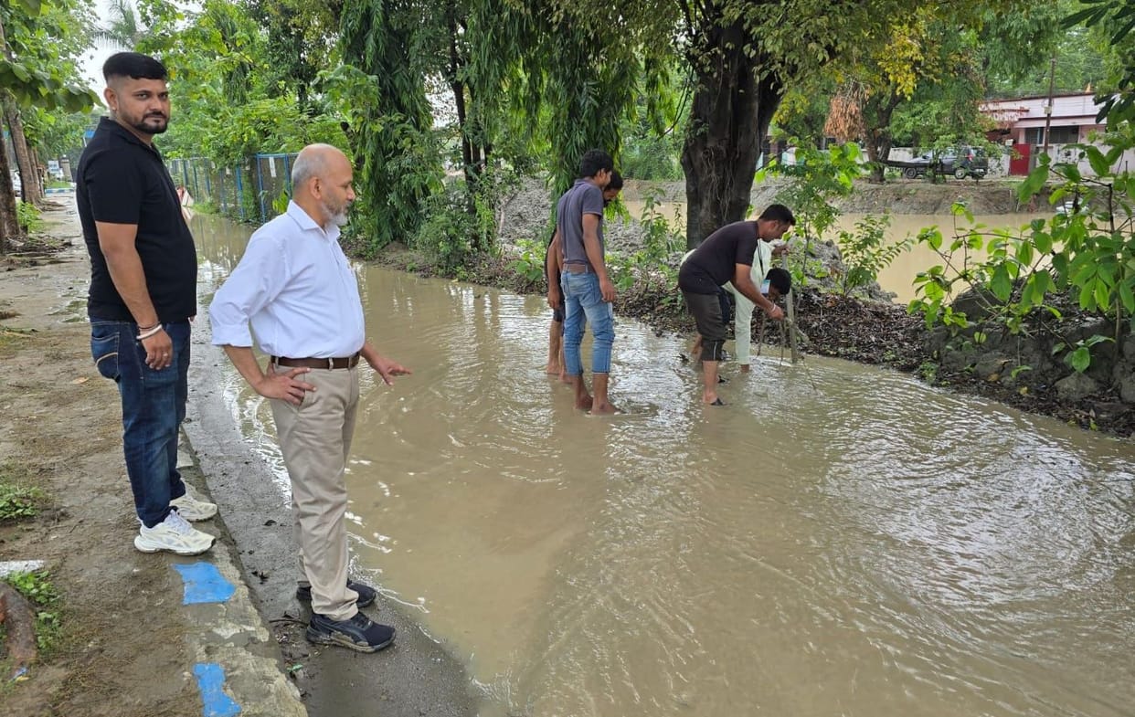 Water also entered the district hospital premises, evacuation done