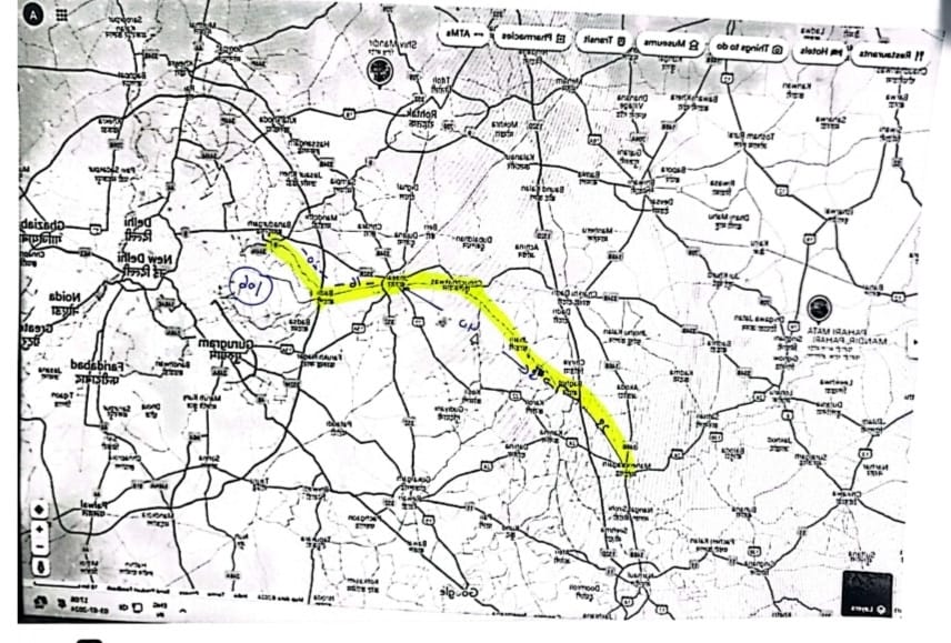 Gram Panchayat Bahu Jholri demanded construction of four lane from Mahendragarh to Bagot.