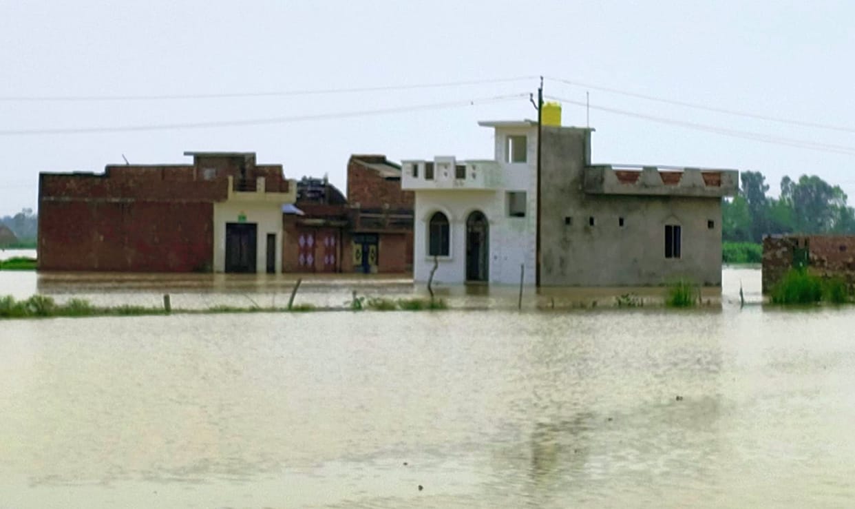 Leaving the worries of home behind, people set out with essential items to save their lives
