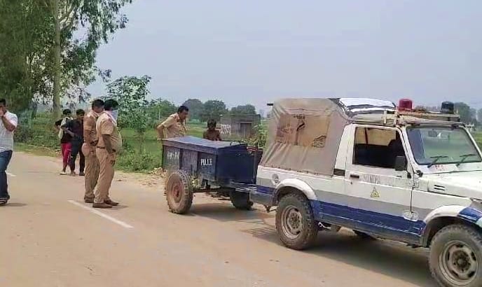 After the murder, the body was thrown in the drain, hands and feet were found tied with cloth