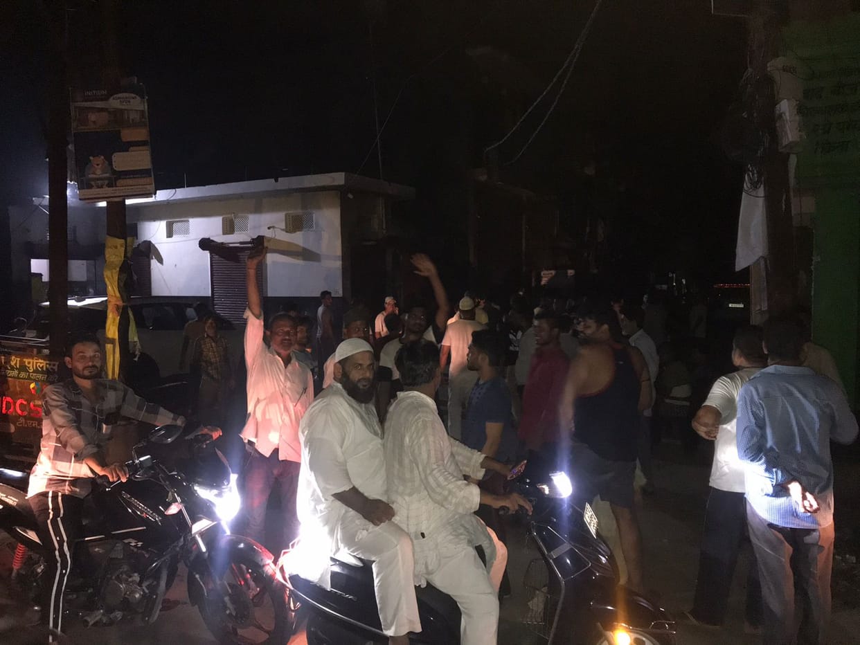 People took to the streets to protest against power cuts