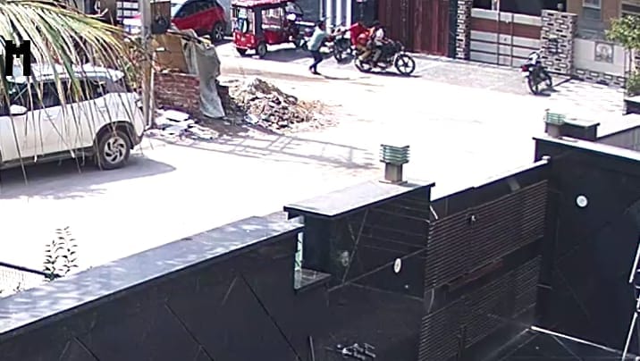 Thieves took gas cylinder from the house of Health Minister Dr. Gupta's staff, caught in CCTV camera