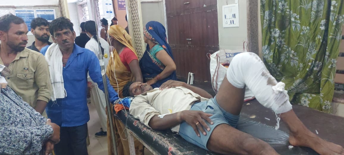 Crocodile attacked a young man bathing in Vyarama river, ate half his leg, referred to Jabalpur